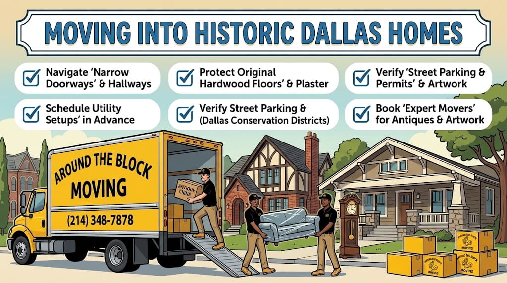 Moving Into Historic Dallas Homes: Architectural Quirks and Relocation Tips