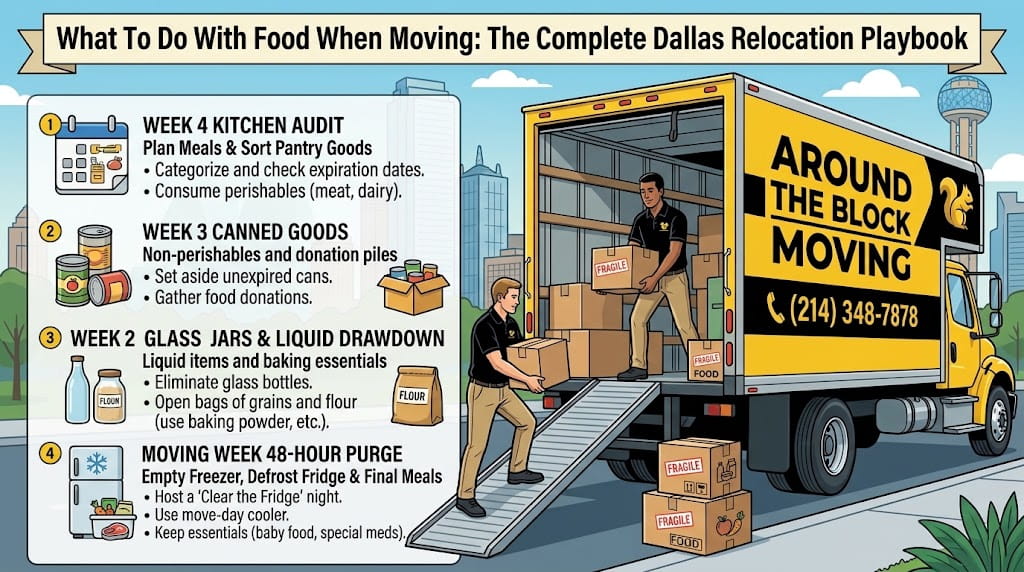 What To Do With Food When Moving: The Complete Dallas Relocation Playbook