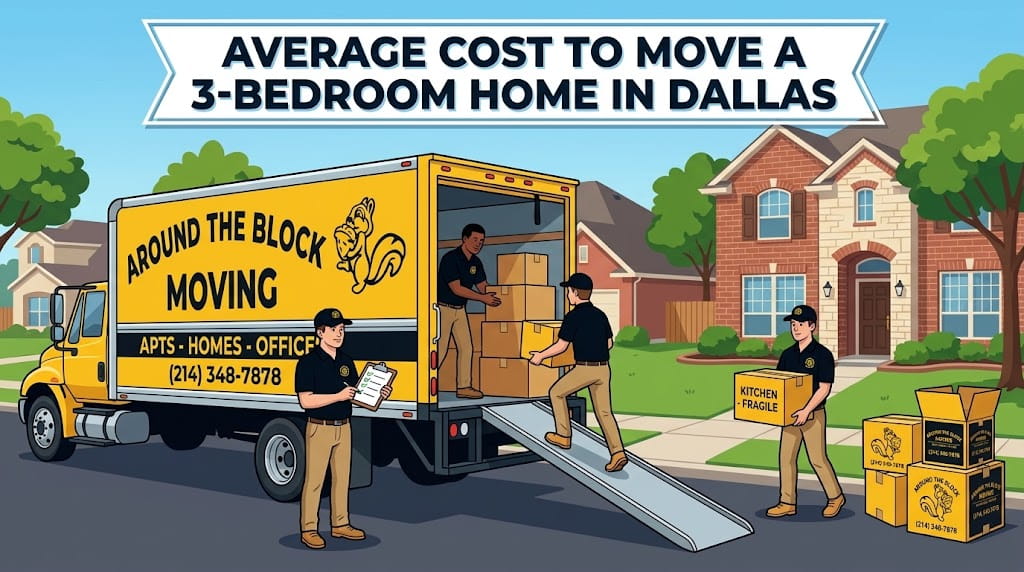 What is the Average Cost to Move a 3-Bedroom Home in Dallas?